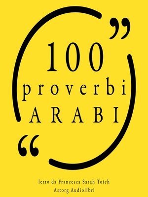 cover image of 100 Proverbi arabi
